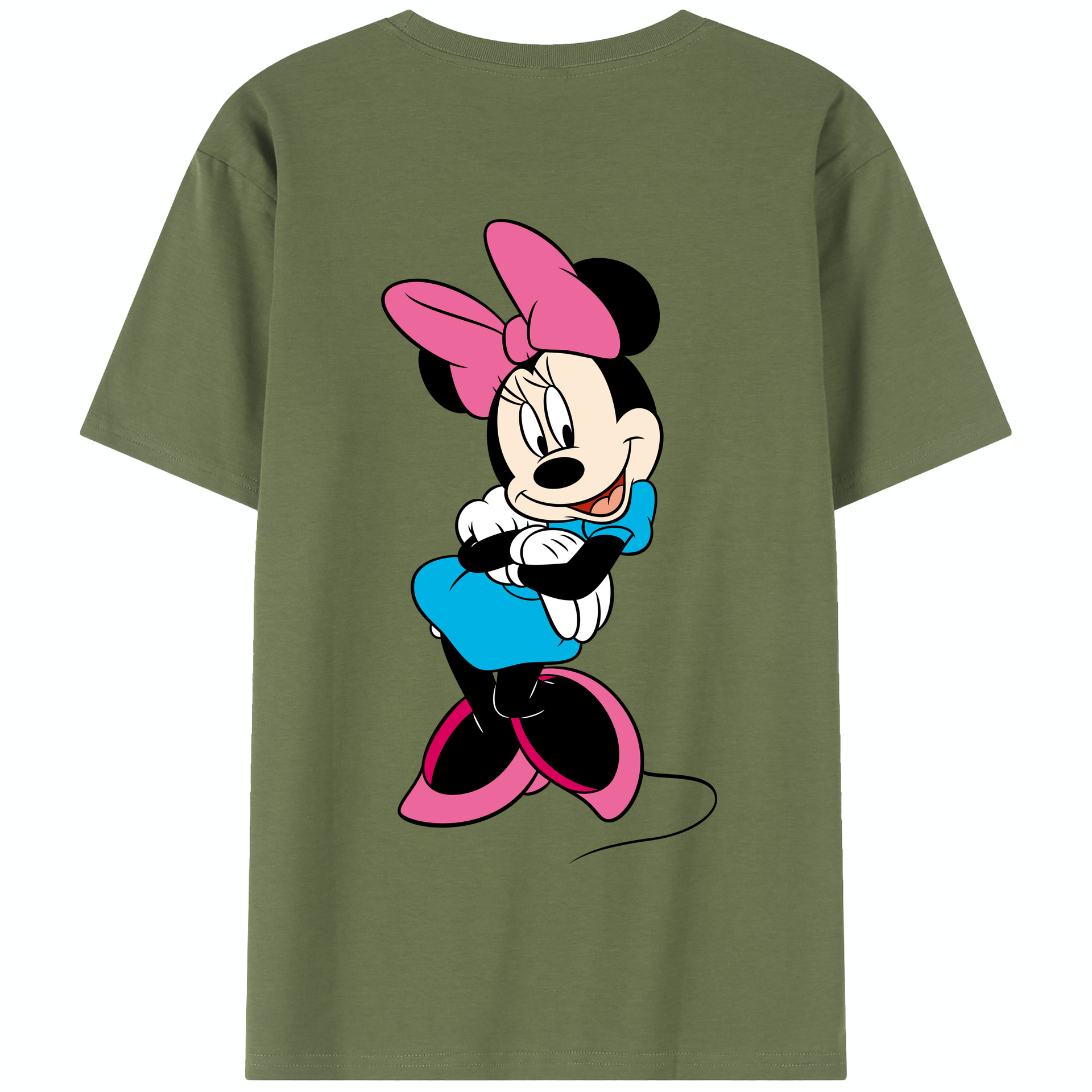 （画像用） ミッキーマウス Mickey Mouse 綿100％半袖Tシャツ（背面プリント）